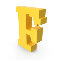 Pixel Art Letter F PNG & PSD Images