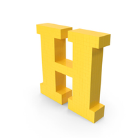 Pixel Art Letter H PNG & PSD Images