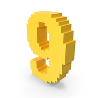 Pixel Art Number 9 PNG & PSD Images