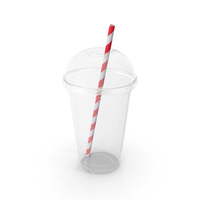 Plastic Cup and Straw PNG & PSD Images