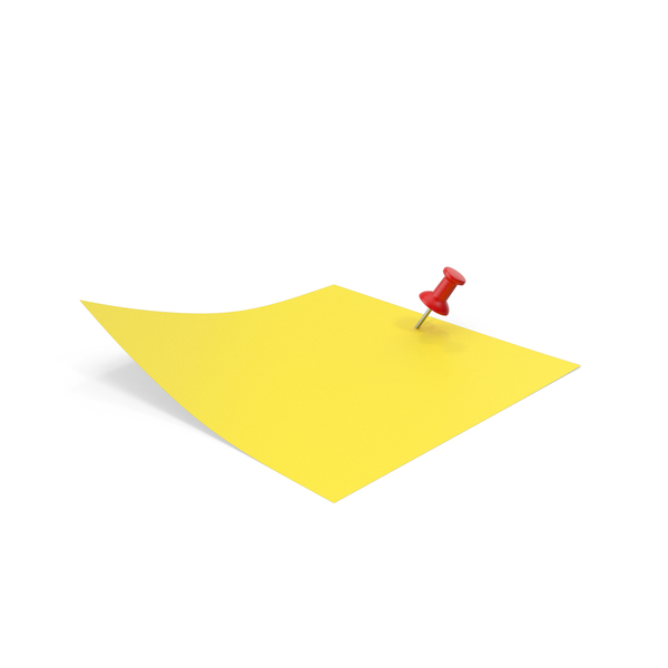 Sticky Notes And Push Pin PNG & PSD Images