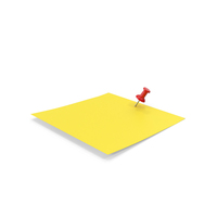 Sticky Note And Push Pin PNG & PSD Images