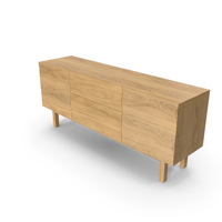 Apex White Oak Sideboard PNG & PSD Images
