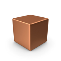 Bronze Cube PNG & PSD Images