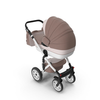 Baby Stroller Caramel PNG & PSD Images