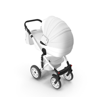 Baby Stroller White PNG & PSD Images