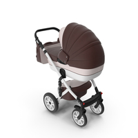 Baby Stroller Brown PNG & PSD Images