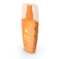 Sunscreen Spray Bottle PNG & PSD Images