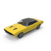 Retro Car Yellow PNG & PSD Images