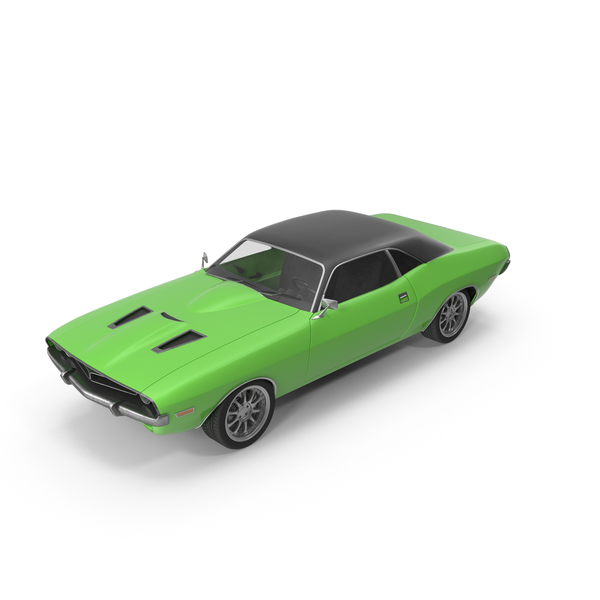 Retro Car Green PNG & PSD Images