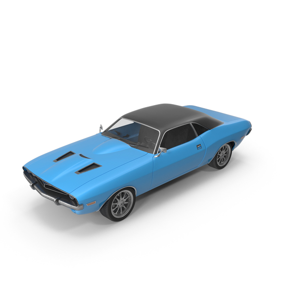 Retro Car Blue PNG & PSD Images