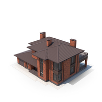 Red Brick Villa PNG & PSD Images