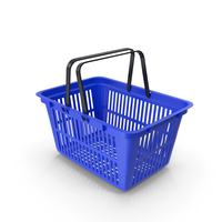 Plastic Shopping Basket PNG & PSD Images