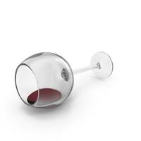 Spilled Red Wine Glass PNG & PSD Images