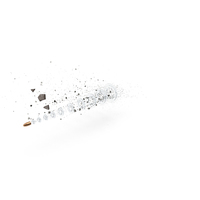 Bullet with Debris Matrix Effect PNG & PSD Images
