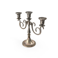 Silver Candle Holder PNG & PSD Images