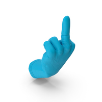 Rubber Glove Giving the finger PNG & PSD Images