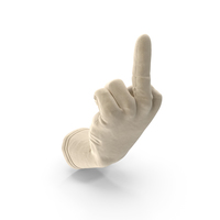 Suede Glove Giving the finger PNG & PSD Images