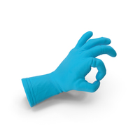 Rubber Glove Ok Gesture PNG & PSD Images
