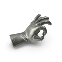 Metalic Glove OK Gesture PNG & PSD Images