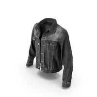 Jeans Jacket Dark Gray PNG & PSD Images