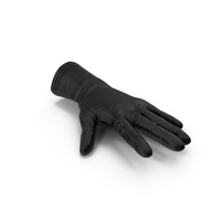 Open Black Leather Glove PNG & PSD Images
