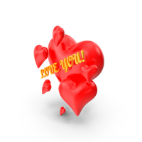 Valentine Hearts PNG & PSD Images