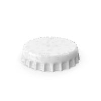 White Bottle Cap With Water Drops PNG & PSD Images