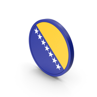 Flag Of Bosnia And Herzegovina Icon PNG & PSD Images