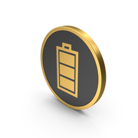 Gold Icon Battery PNG & PSD Images