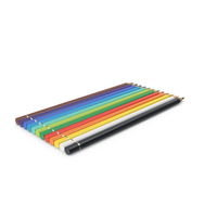 12 Colored Pencils PNG & PSD Images