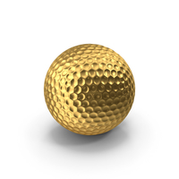 Golf Ball Gold PNG & PSD Images