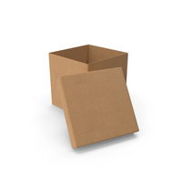 Cardboard Box Cube Open PNG & PSD Images