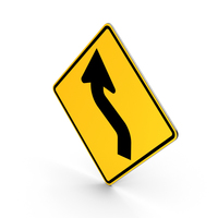 Road Sign Reverse Curve PNG & PSD Images