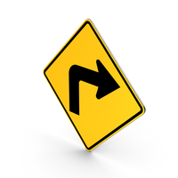 Traffic Turn Right Road Sign PNG & PSD Images