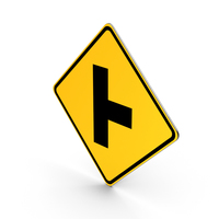 Road Sign Perpendicular Intersection PNG & PSD Images