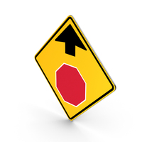 Road Sign Stop Ahead Traffic Control PNG & PSD Images