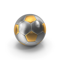 Soccer Ball Gold Silver PNG & PSD Images