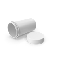 White Pill Bottle Open PNG & PSD Images