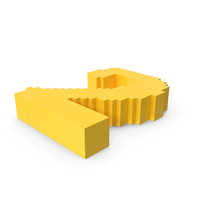Stylized Cartoon Voxel Pixel Art Number 2 PNG & PSD Images