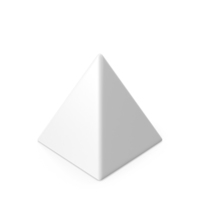 金字塔白色PNG和PSD图像