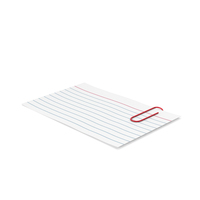 Index Card And Paper Clip PNG & PSD Images