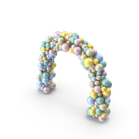 Multicolored Balloon Arch PNG & PSD Images
