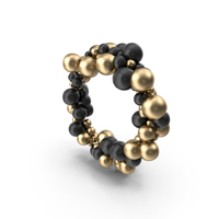 Gold and Black Ballon Circle PNG & PSD Images