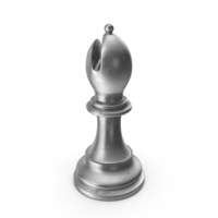 Chess Piece Bishop Silver PNG & PSD Images