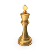 Chess Piece King Gold PNG & PSD Images