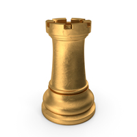 Chess Piece Rook Gold PNG & PSD Images