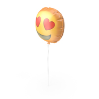 Heart Eyes Emoji Ballon PNG & PSD Images