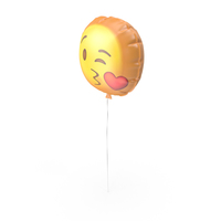 Kissing Emoji Ballon PNG & PSD Images