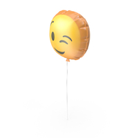 Wink Emoji Balloon PNG & PSD Images